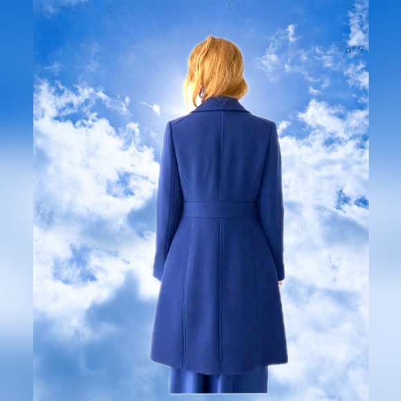 NwT Jcrew navy blue coat jacket wool lady day Italy princess - Picture 3 of 9